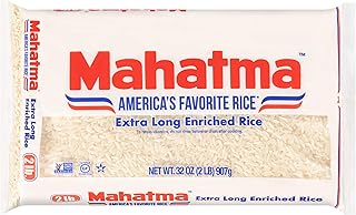 Mahatma Enriched White Rice, Extra Long Grain, Gluten-Free, Non-GMO, Vegan, 32-Ounce