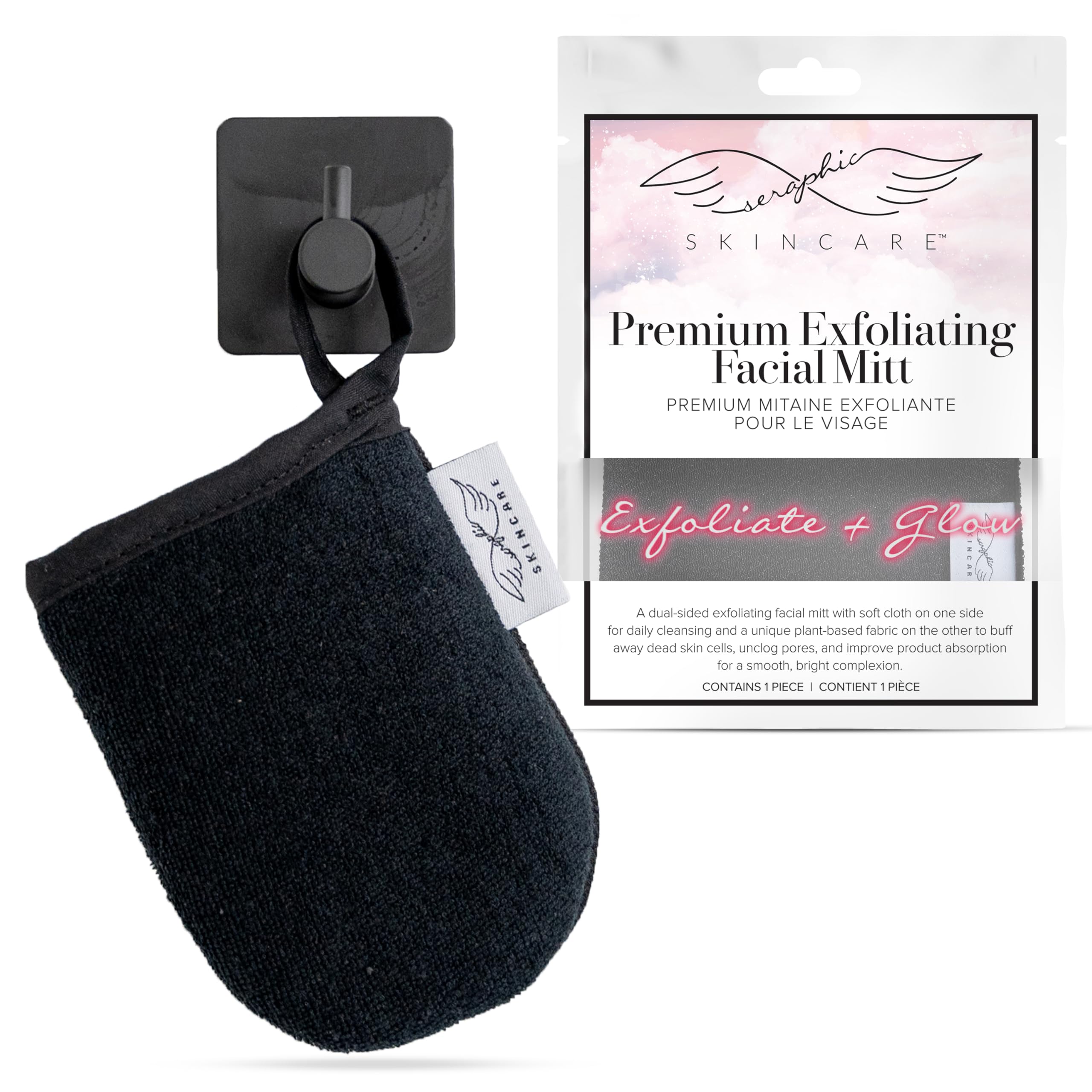 Korean Exfoliating Mitt - Facial Exfoliating Scrub, Exfoliator Gloves - Face Cleaning Mitten, Self Exfoliator Glove - Chemical-Free Exfoliation, Dead Skin Remover, Acne Prevention