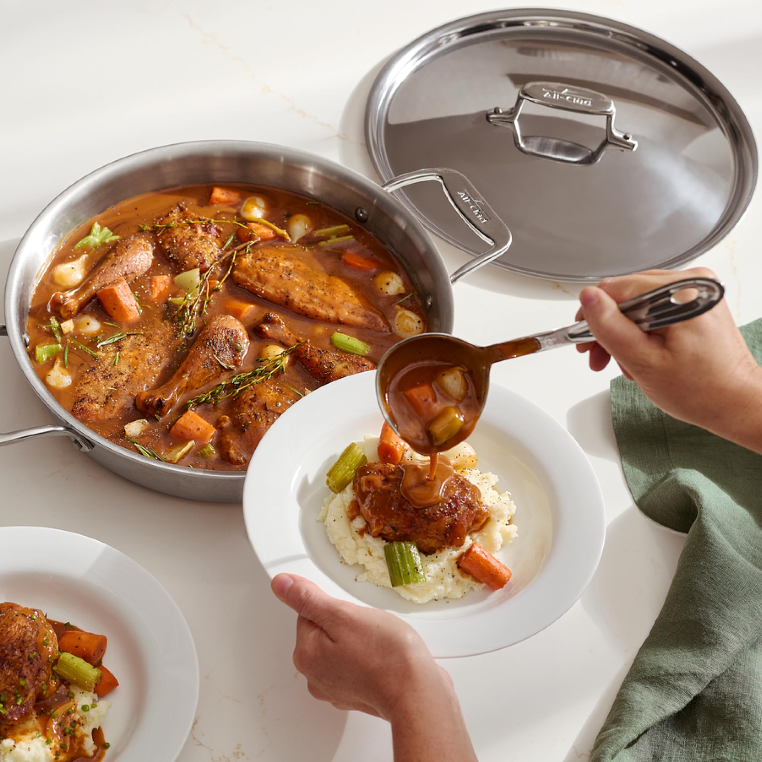 All-Clad Stainless Steel Ladle - 9.5 Inch -3