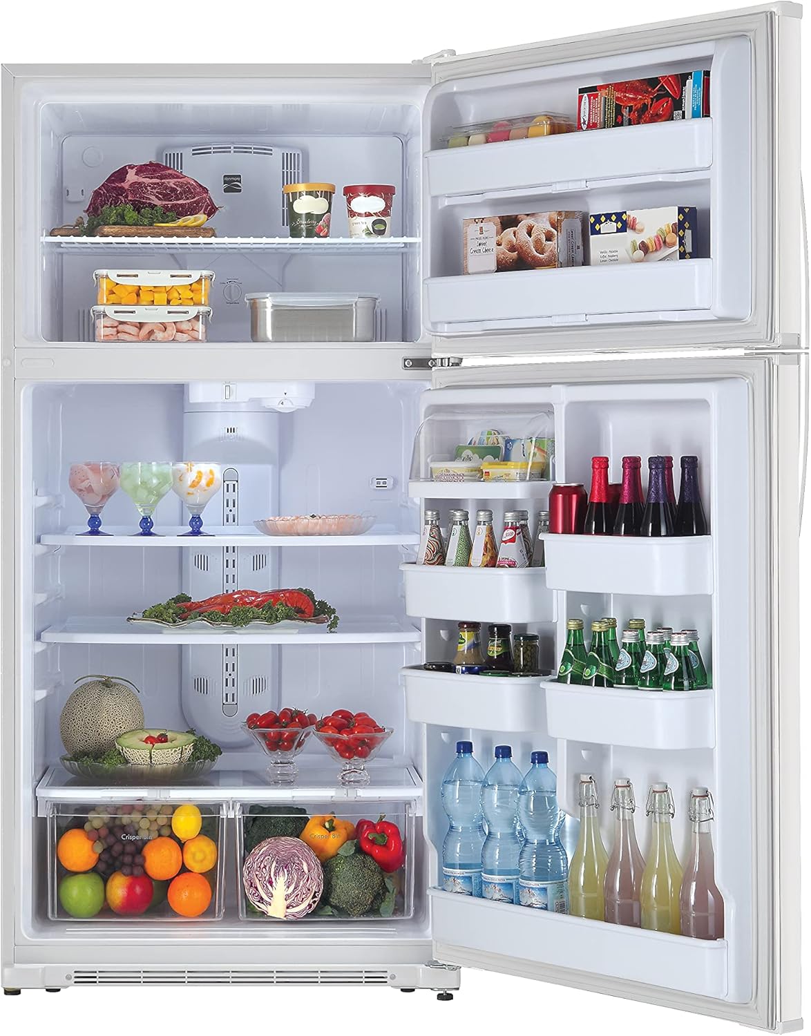 Kenmore 33" Top-Freezer Refrigerator with 21 Cubic Ft. Total Capacity, White