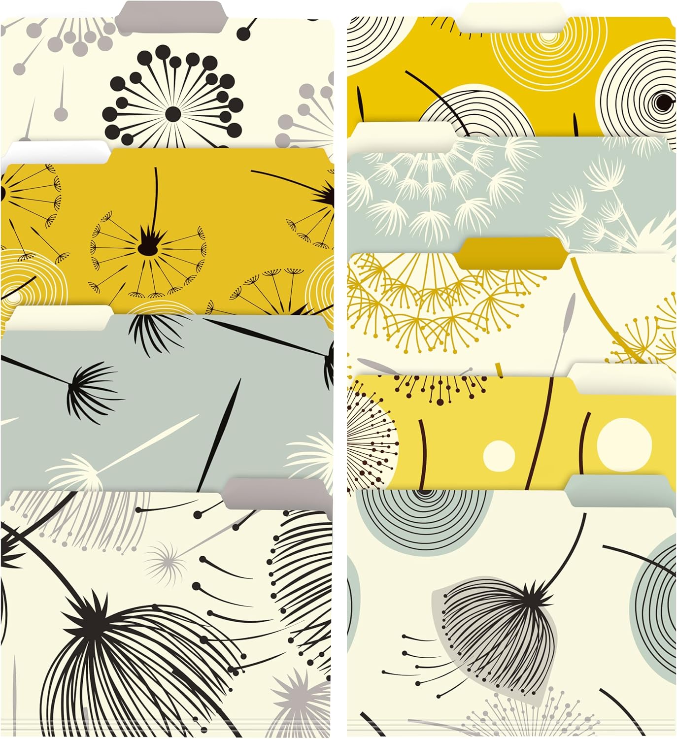 18 pcs Cute File Folders for Women, Decorative File Folders, 12 pt 300 GSM, Cute Folders with Three Folding Lines and Staggered Tabs, Cute File Folders for Office, School Supplies