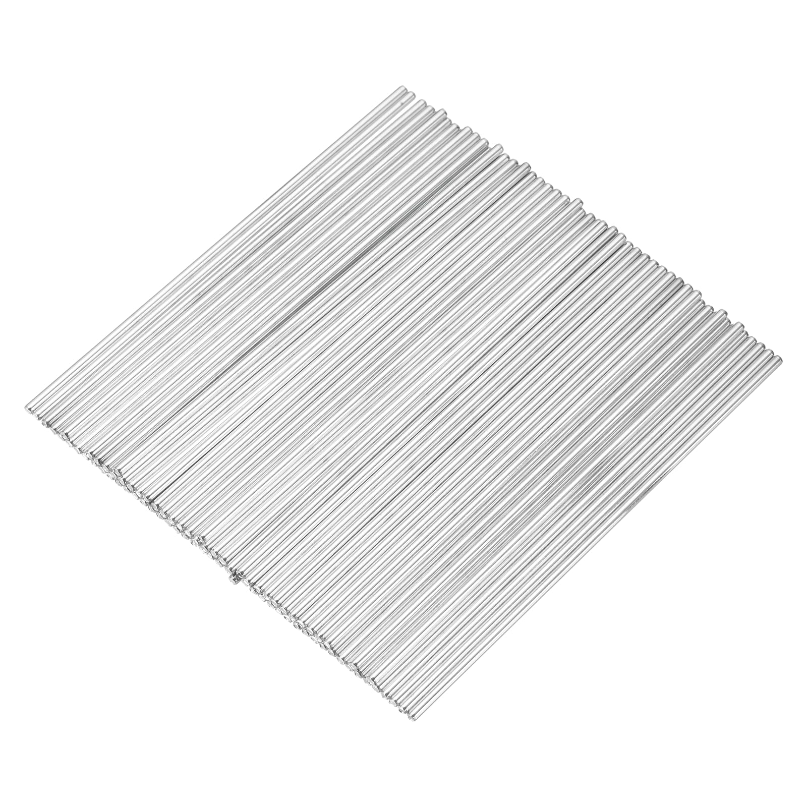 sourcing map 80pcs 2mmx100mm Toys Shaft Round Rod Axles Drive Shaft Silver