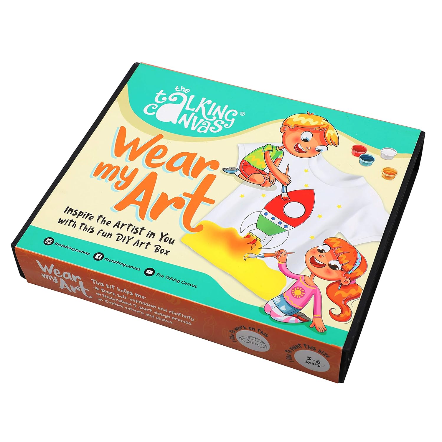 Buy The Talking Canvas Art and Crafts TShirt Painting Craft Kit Art Activity for Kids Rakhi
