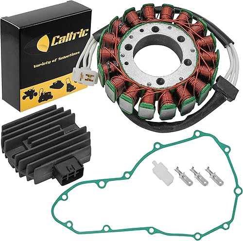 Caltric Rectificador de estator y regulador con junta compatible con Kawasaki Versys 650 Kle650 2007-2014