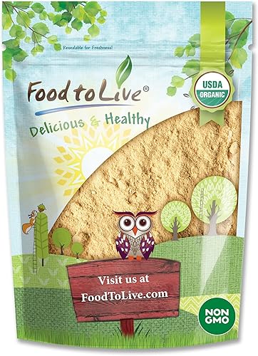 Food to Live Maca en polvo orgánica, 8 onzas, gelatinizada, sin OMG, kosher, vegana, a granel