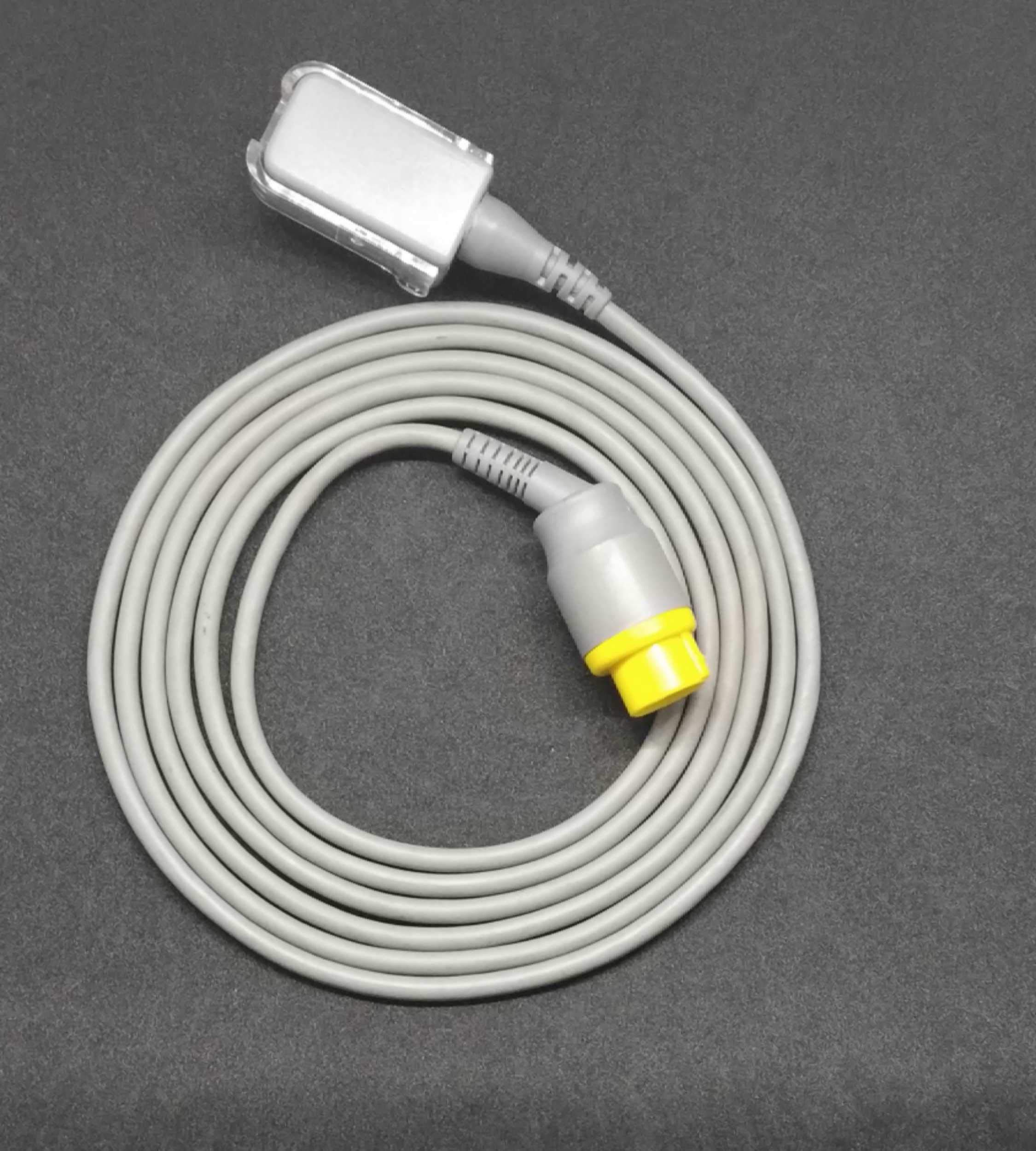 Biometric Cables Spo2 Extension Cable Compatible for L and T (Planet 30/40/50/55, 12 Pin Oximax, Star-90)/Schiller (Oxywave12 Pin, Samiksh) (Grey)-image-27