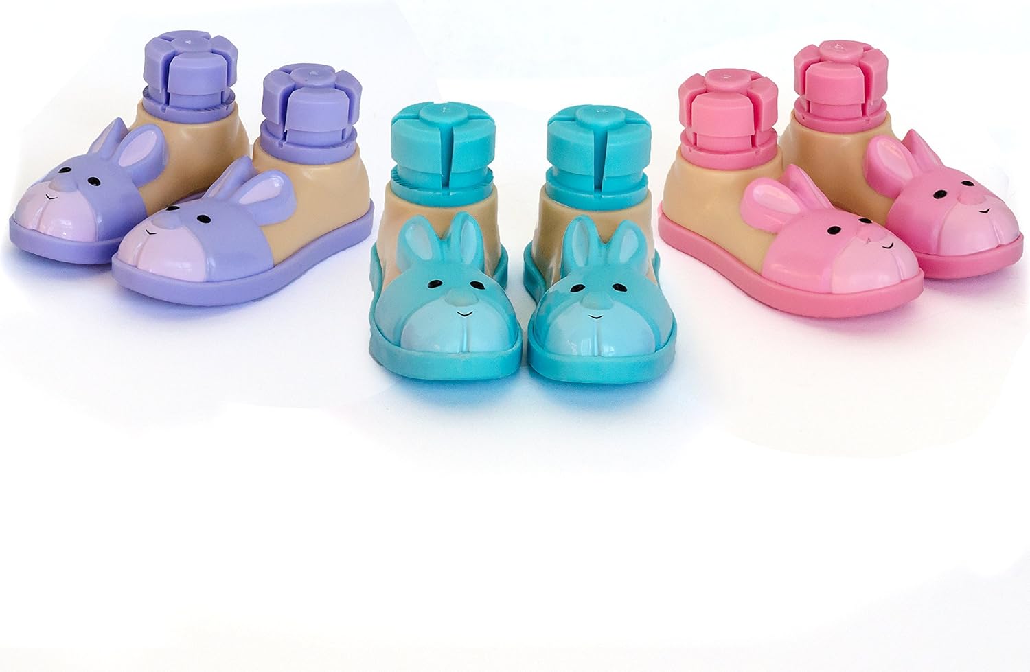 Bunny Slipper Walker Ski Glides for 1" Walker Tubes (Blue) : Health & Household