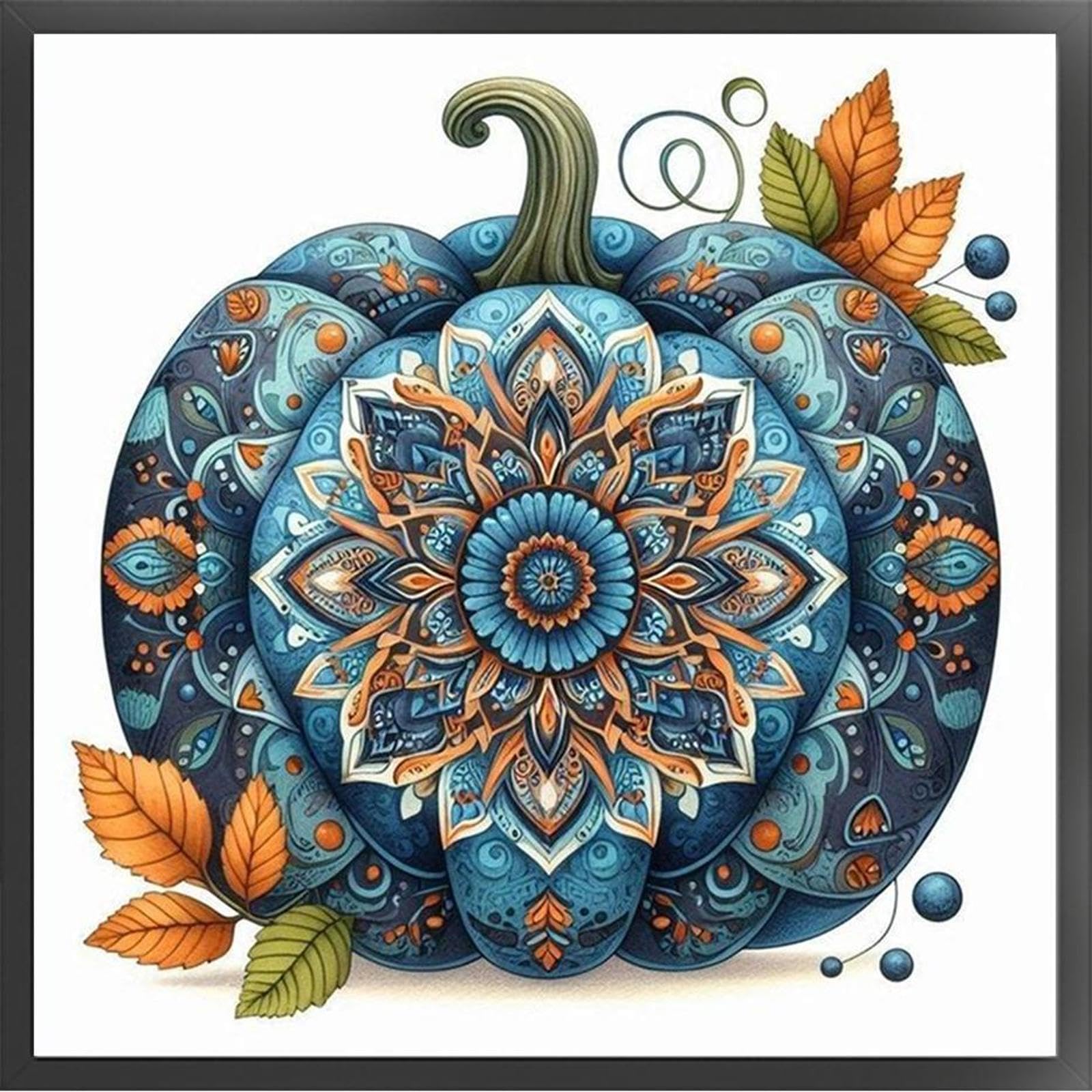 Pumpkin Printed Cross Stitch Kit 40x40cm DIY 14CT Embroidery Craft Set