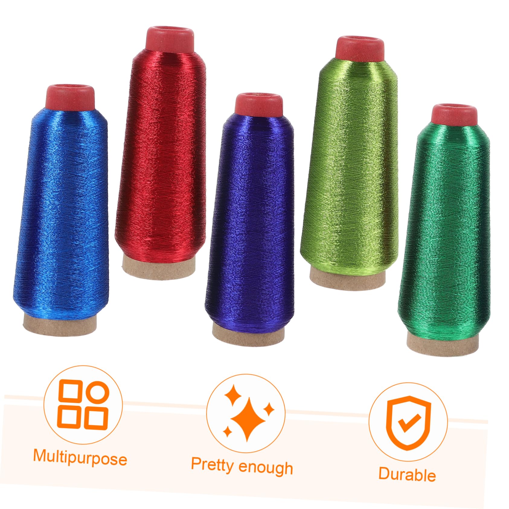 Kreuzstichgarn aus Polyester, 5 Rollen Weihnachten Party