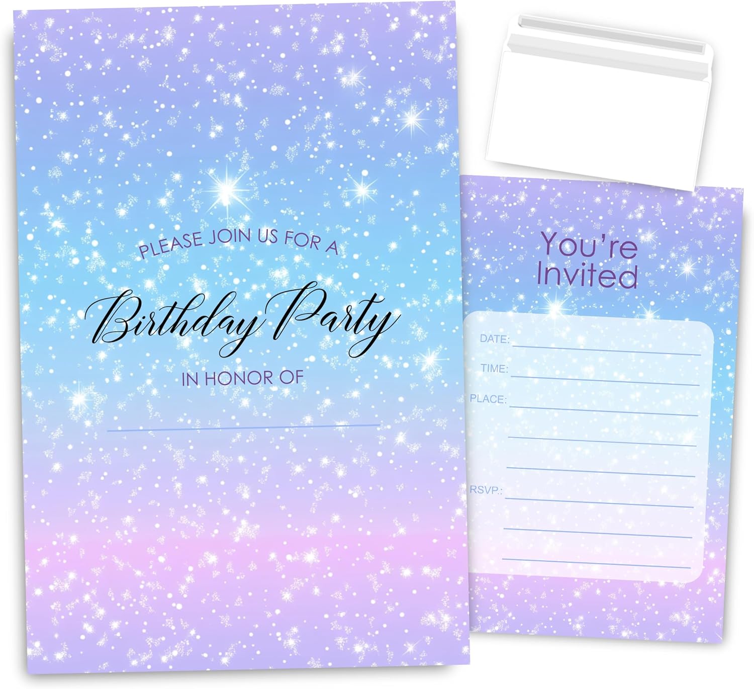 Carte 12 Cartes D'invitation Pour Fête Et Anniversaire D'enfant - Les