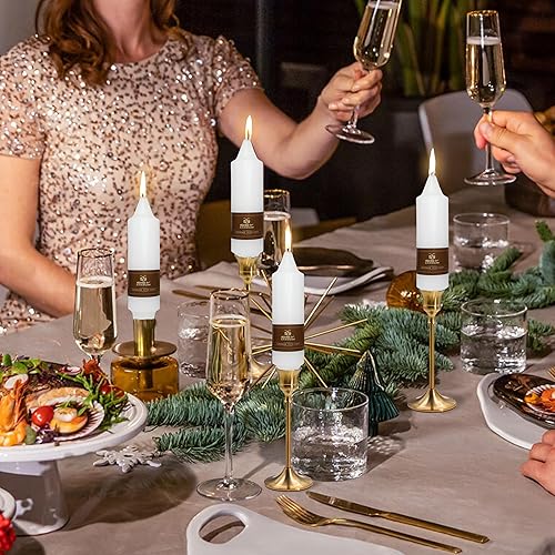 Miniatura 8 de Velas de hechizo blanco de 5 pulgadas, velas cortas cónicas de vigilia, velas de campanilla, 4 unidades para oración y meditación de fe religiosa