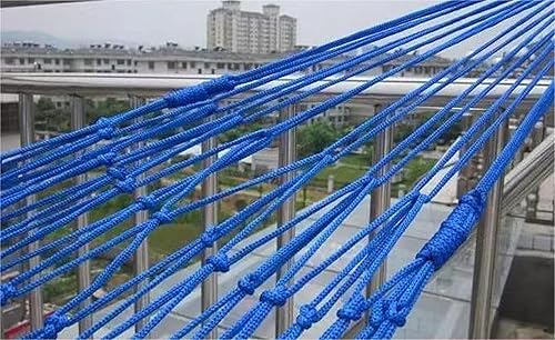 Miniatura 5 de Hamaca de cuerda de algodón para interiores y exteriores, hamaca de hilo de algodón grueso, bolsillo de red de malla, hamaca individual para adultos