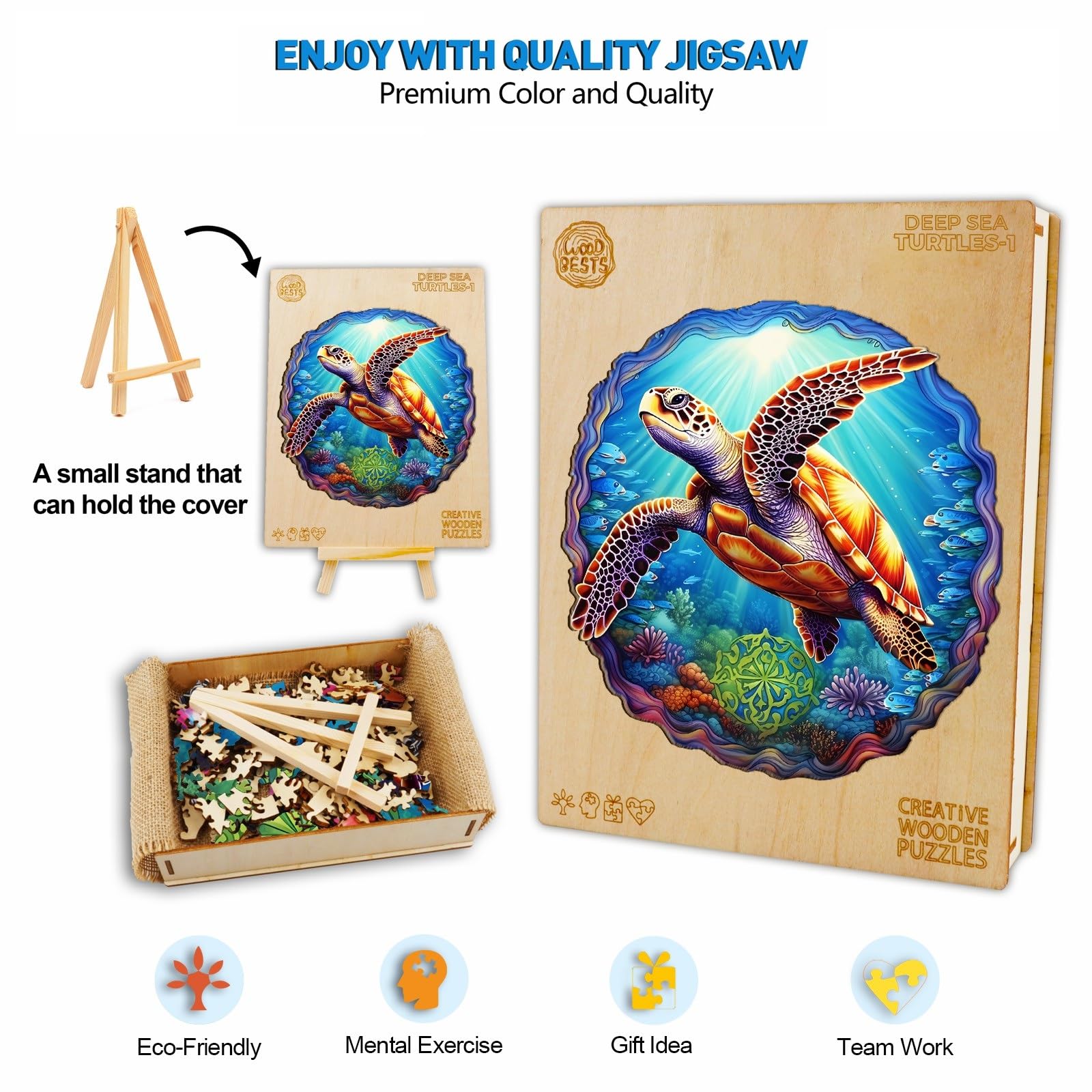 Puzzle in legno a forma di tigre per adulti - Italia