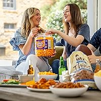 Vista 8 de Utz Barril de Bolas de Queso, Sabroso Aperitivo Horneado con Queso Cheddar Real, Deliciosamente Crujiente Aperitivo de Fiesta, Sin Gluten