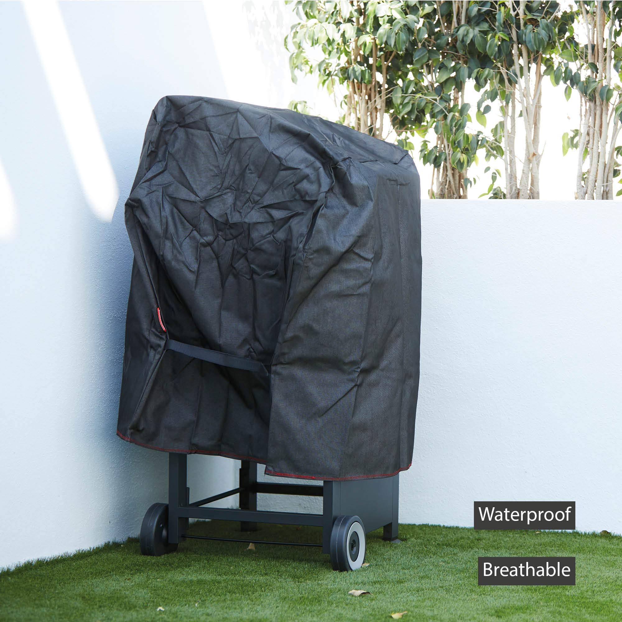 barbecook Copertura per Barbecue Impermeabile, per Tutti i Barbecue a Gas, Accessori per Barbecue, Piccolo, Nero, 90x55x80cm