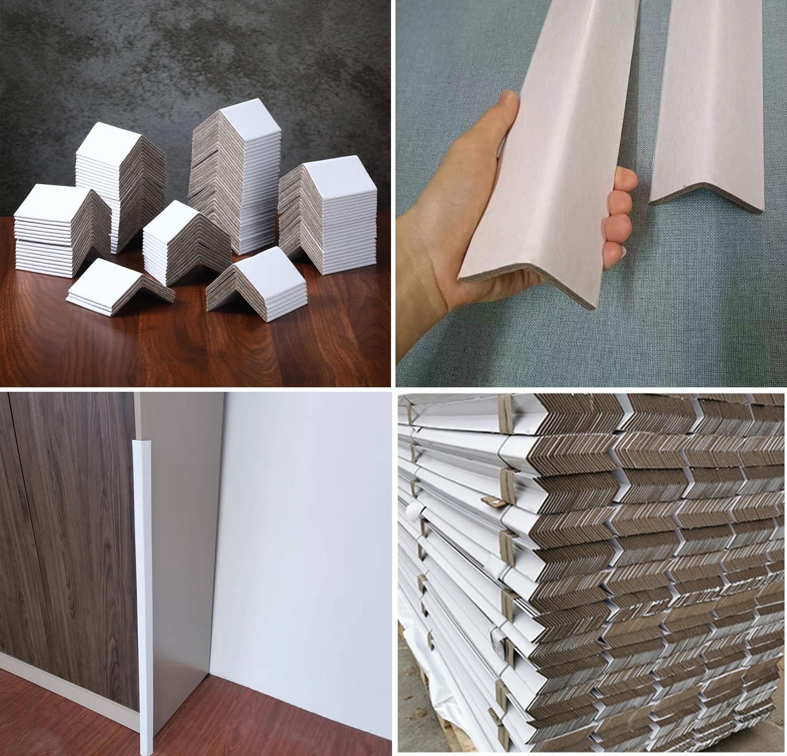 Kantenschutz aus Verpackungskarton, 12 30 55 67 Zoll Länge, 5 mm Dicke, weißer Kantenschutz, Eckenschutz aus Geschenkpapier für Möbelbeschläge, Logistik, Versandverpackungen (30er-