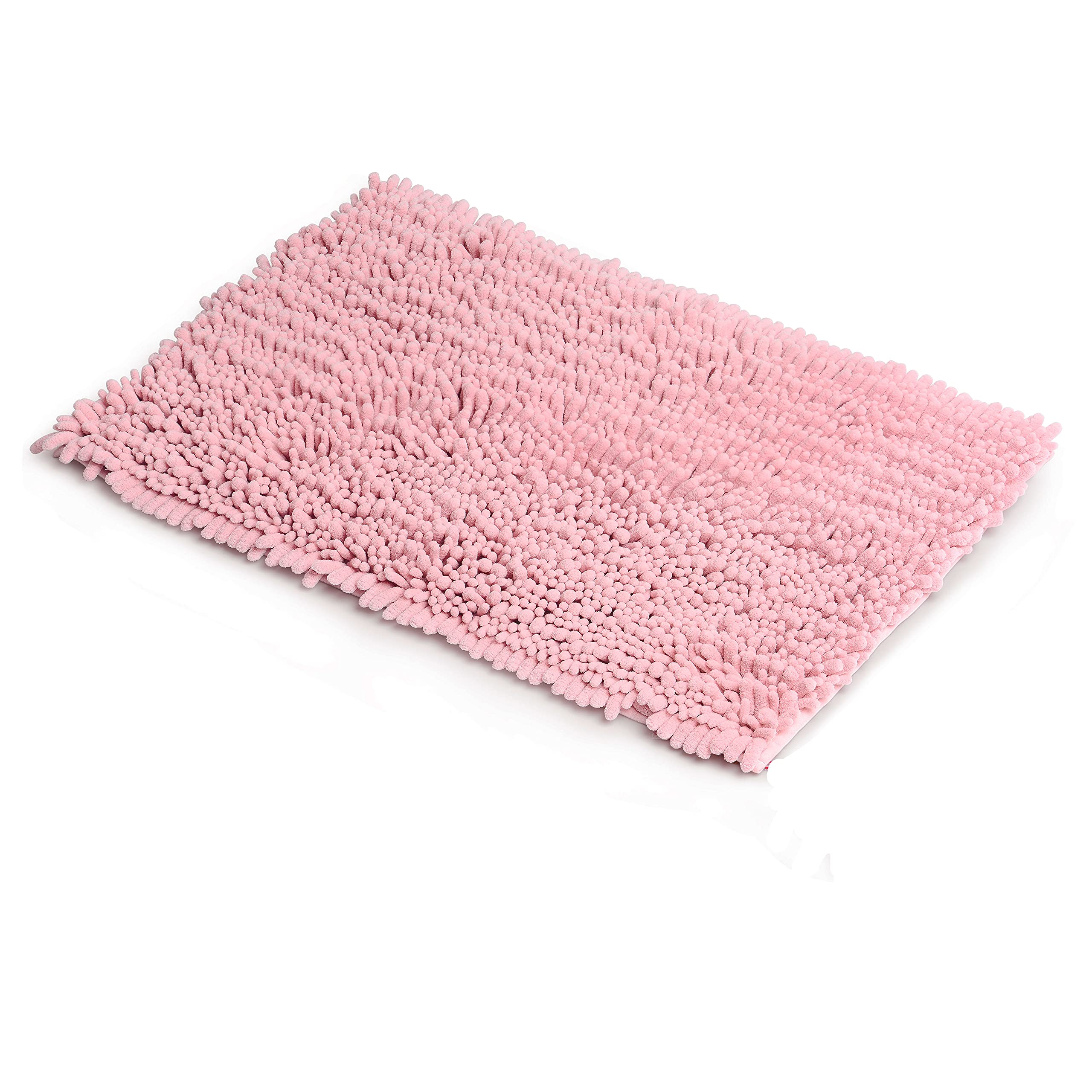 ILANGO Alfombras De Baño Rosas De 32" × 20" Antideslizantes Y Súper Absorbentes, Extra Gruesas, Suaves, Lavables Para Piso, Alfombra De Baño De Microfibra Afelpada Peluda Con Goma Para Bañera, Cuarto