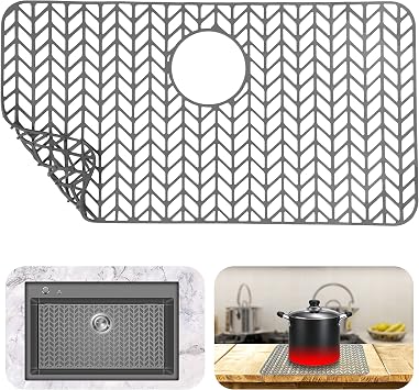 Mutfak Evyesi i in Evye Silikon Koruyucu 26x14, Geri Drenajl  Mutfak Lavabo Izgaras  Montaj , Is ya Dayan kl  Kaymaz,  iftlik Evi Paslanmaz  elik Porselen Lavabo Alt Lavabo Paspas