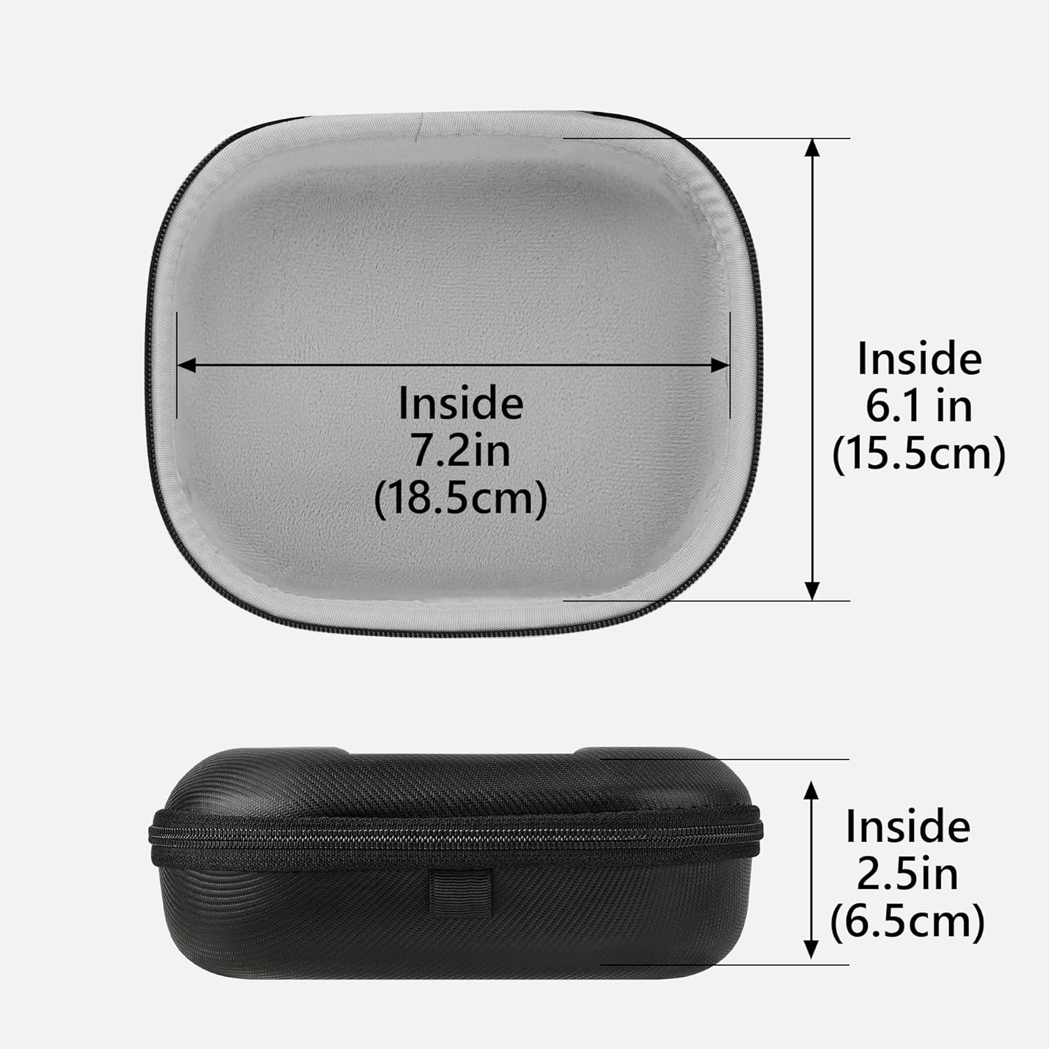 Geekria Shield Headphones Case Compatible with JBL Tune 770NC, Tour ONE M3, E65 BTNC, Replacement Hard Shell Travel Carrying Bag with Cable Storage (Black) - Image 4