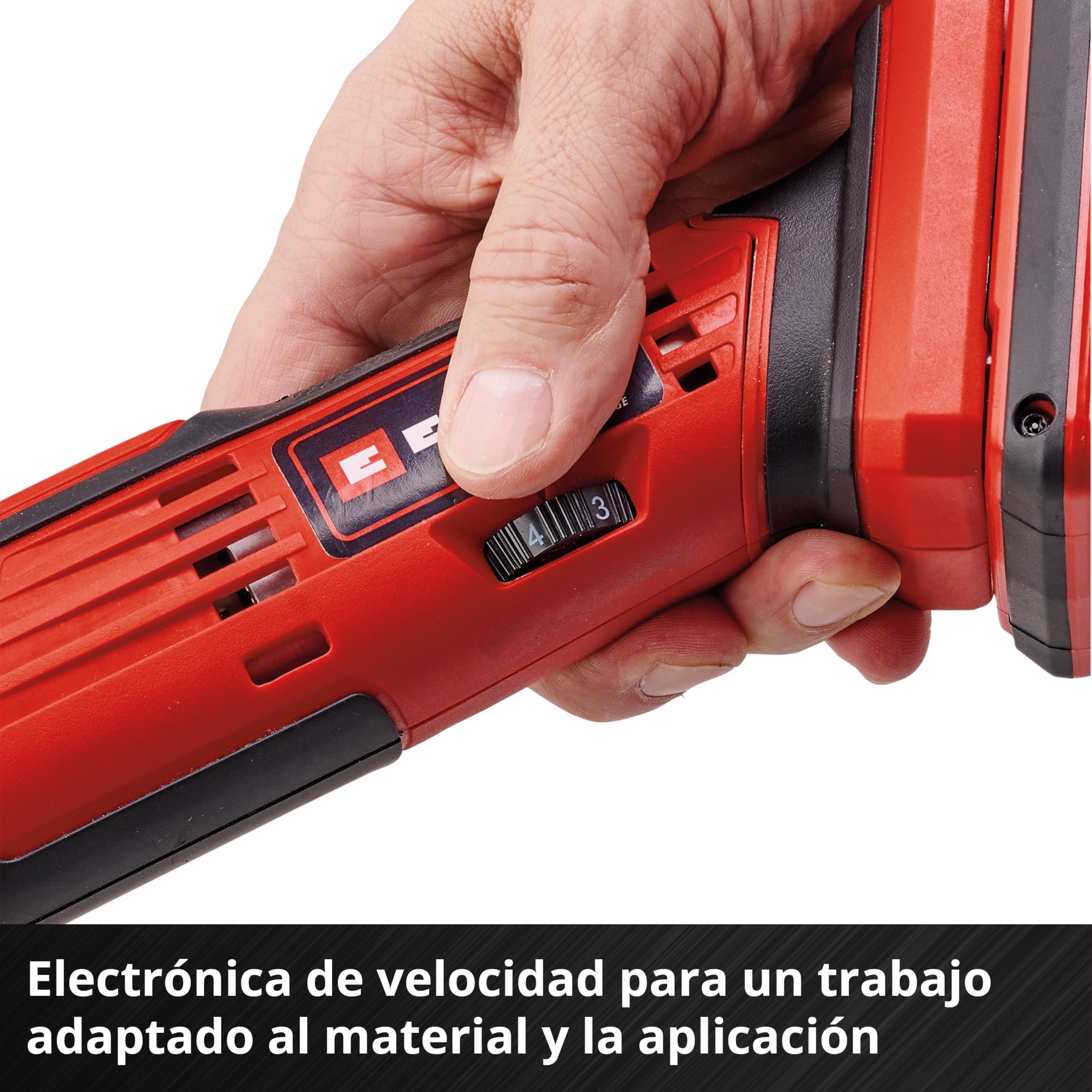 Einhell Herramienta multifunción con batería TE-MG 18/1 Li-Solo Power X-Change (18 V, 3 funciones, portaherramientas magnético, electrónica de velocidad, incl. accesorios, sin batería)