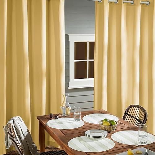 Miniatura 4 de Exclusive Home Curtains - Cortinas con ojales para interior y exterior, 2 paneles de cortina