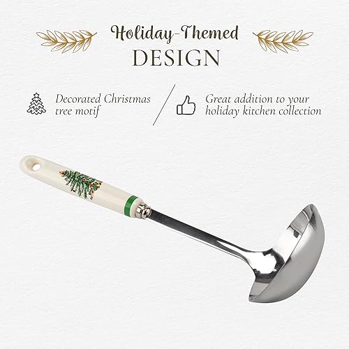 Miniatura 3 de Spode Cucharón para árbol de Navidad  Cucharón de porcelana para servir  Utensilios de servir de Navidad para entretenimiento  Cucharas de servir