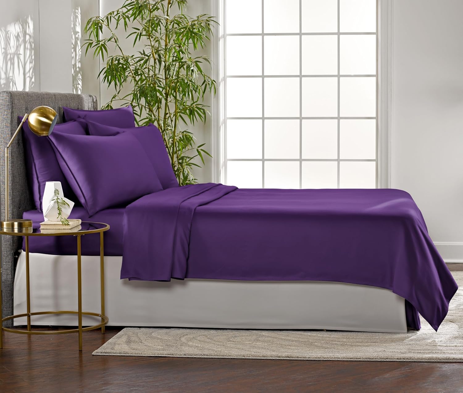 Purple Bamboo Sheets Genuine 100% Organic Bamboo - Image 4