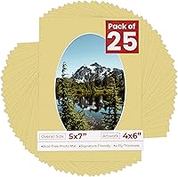 Vista 173 de Tapete de 5 x 7 para fotos de 4 x 6 pulgadas, con apertura de tablero ovalado verde Honeydew precortado, sin ácidos, mate para proteger tus