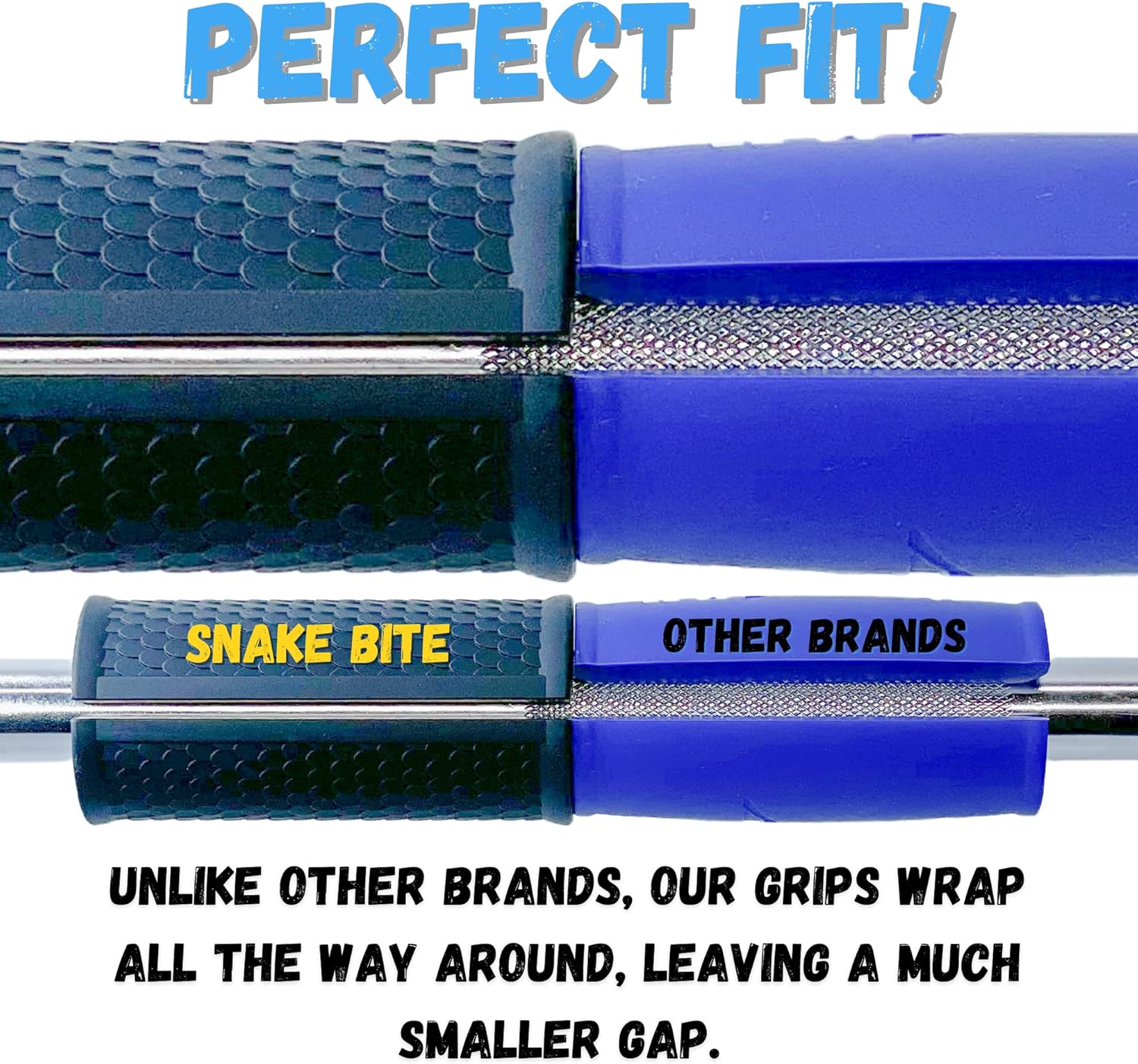 Snake Bite Grips – Thick Bar/Dumbbell Grips Muscle Growth Adapter