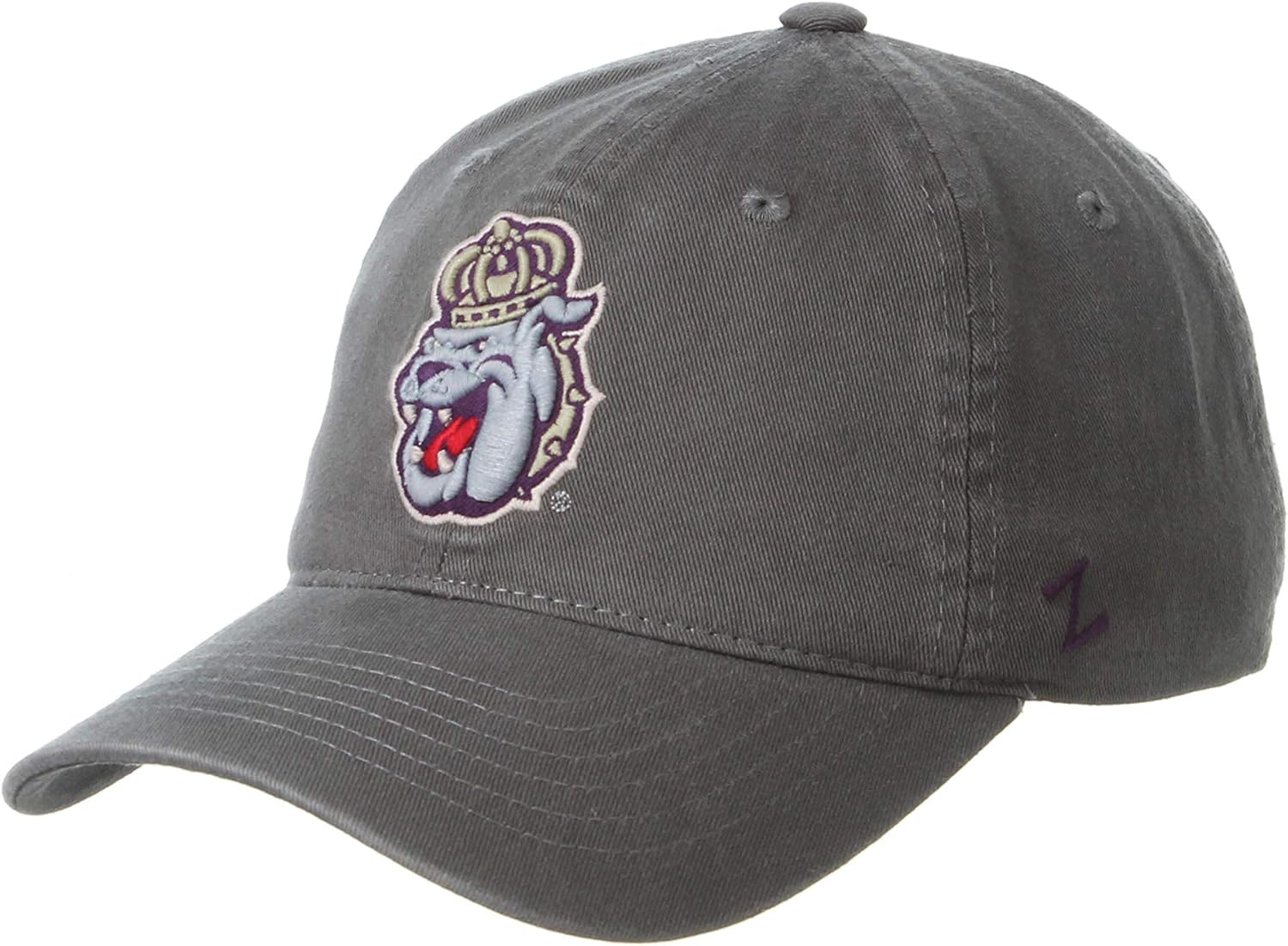 NCAA James Madison Dukes Mens Adjustable Scholarship Hat Charcoal, James Madison Dukes Charcoal, Adjustable, One size