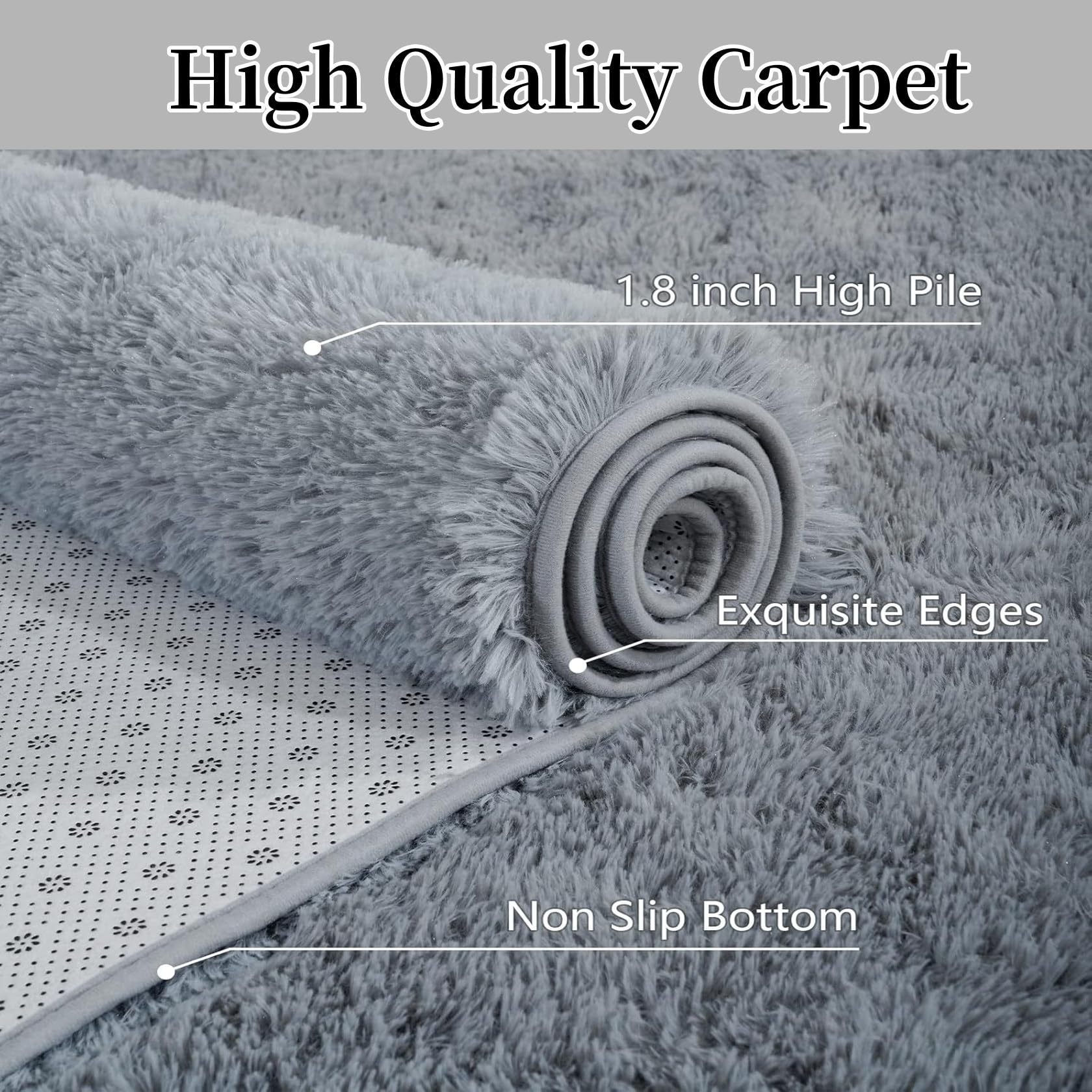 Amazon｜ラグ カーペット 滑り止め付 洗える ラグマット 190 x 170 cm