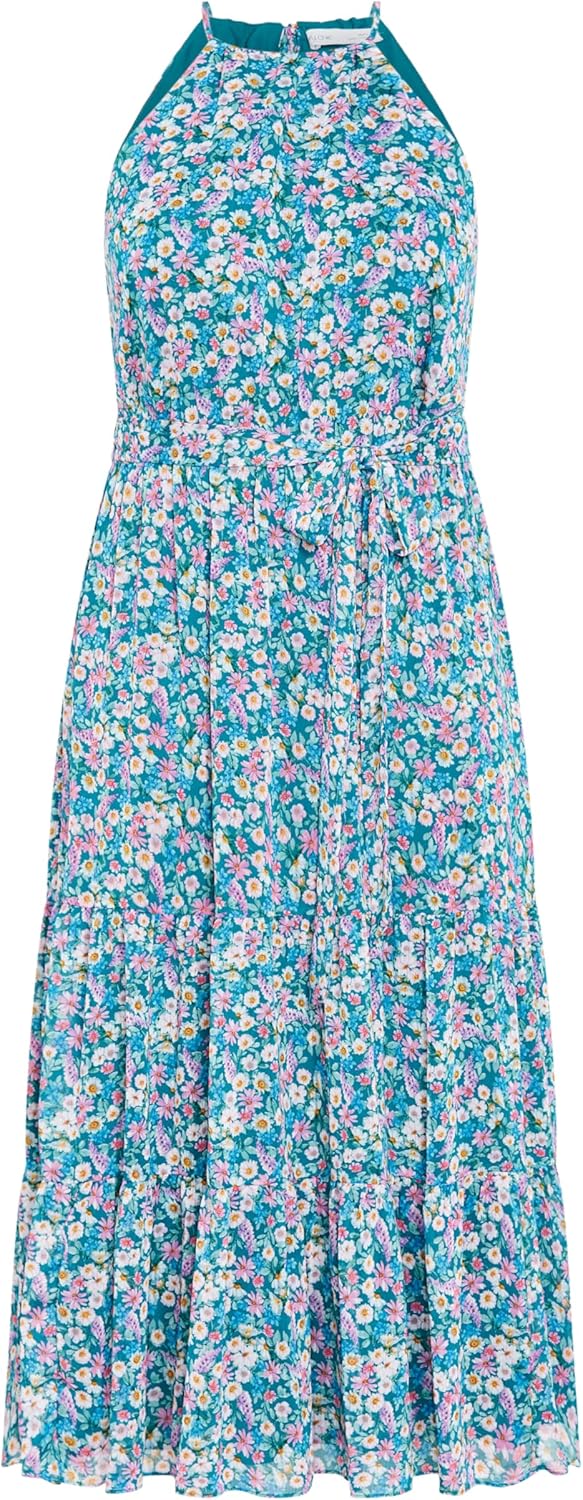 City Chic Women's Plus Size Dress - Lidia Print Halter Neck Maxi - Image 5