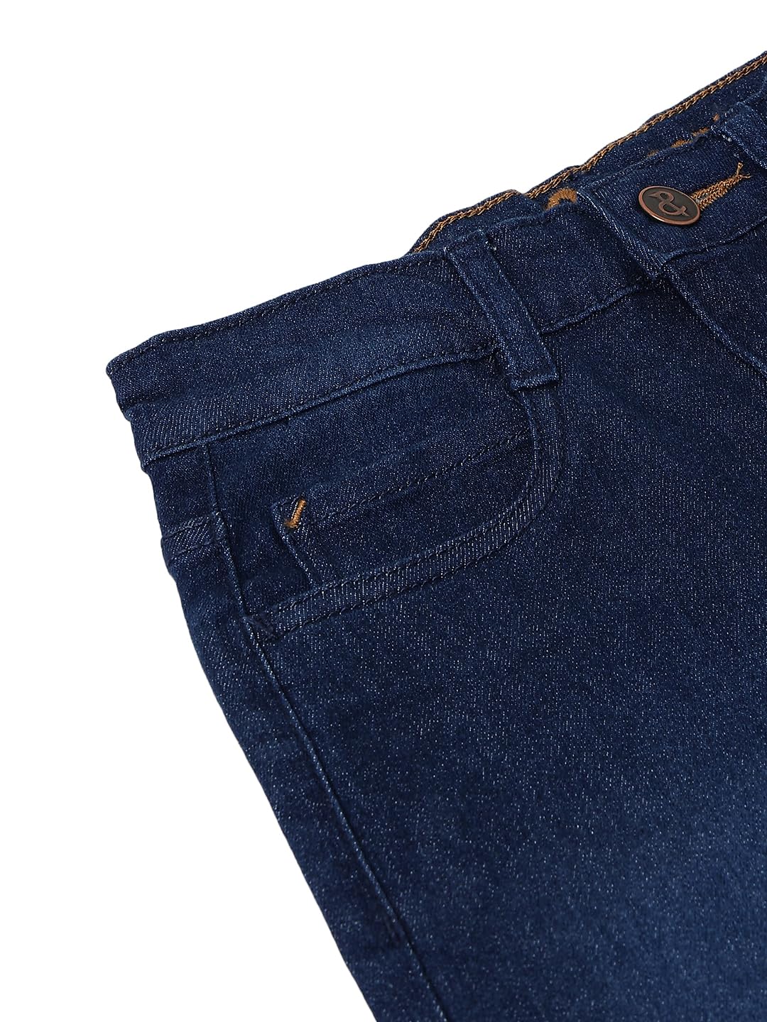 Tales & Stories Chłopięce dżinsy slim fit | stylowe spodnie ze średnim stanem z 5 kieszeniami | trwała bawełna denim lycra z zapięciem na guziki | odzież codzienna