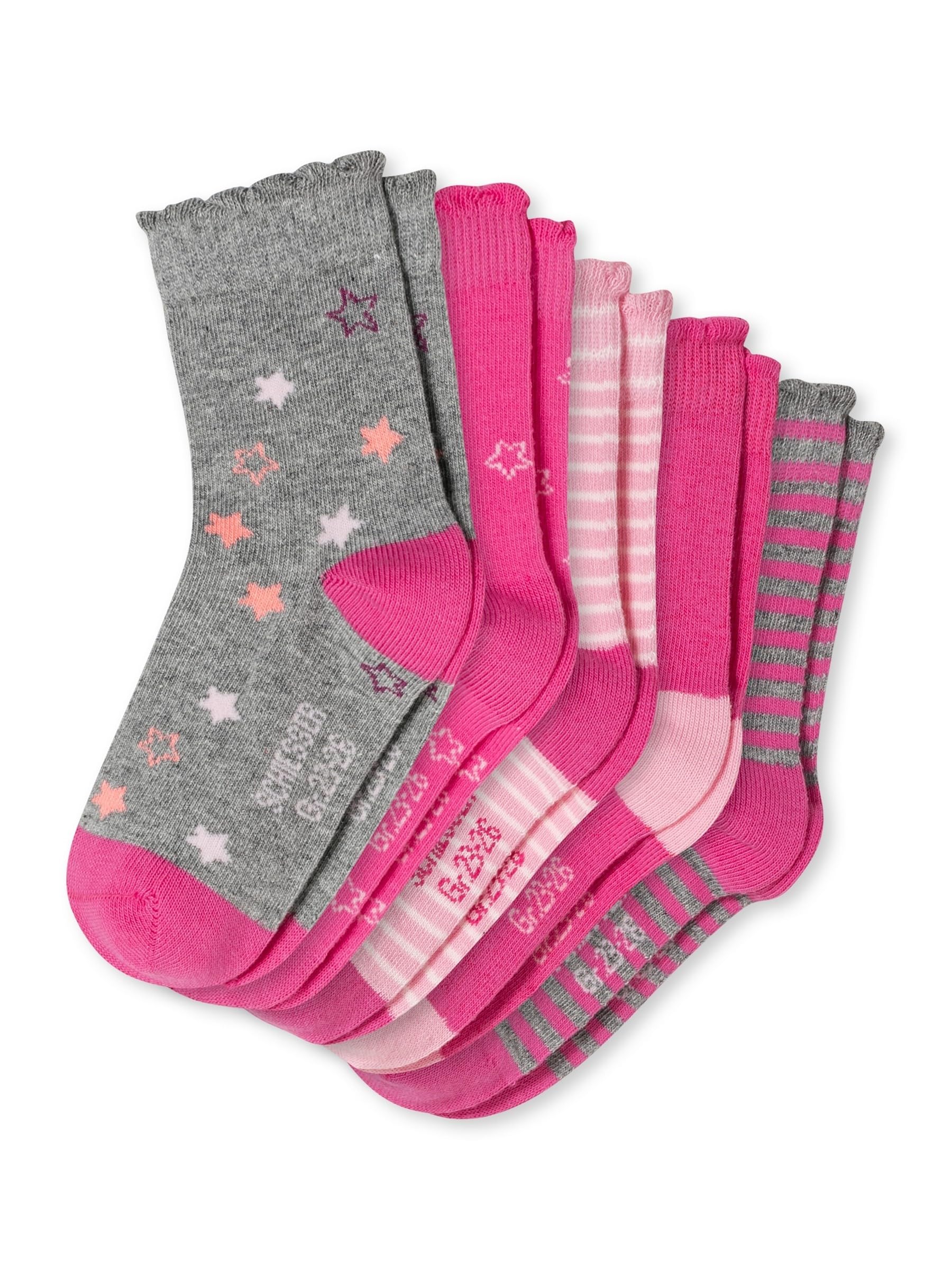 Schiesser Mädchen Kinder 5 Pack Socken Kids Strümpfe - Größe 19 bis 34