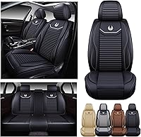 Vista 9 de OASIS AUTO Juego completo de fundas para asiento de automóvil, cojín de piel sintética impermeable de alta calidad, accesorios universales para SUV