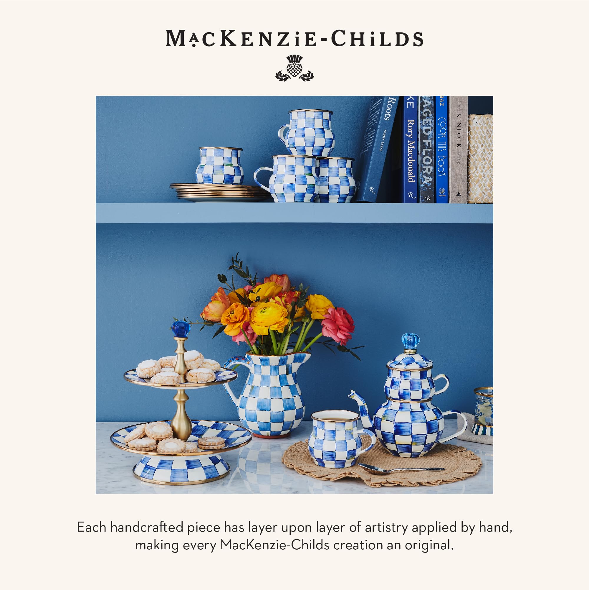 Amazon.com: MACKENZIE-CHILDS Enamel Serving Platter