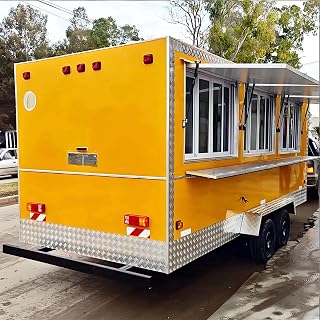 Mobile Food Service Truck with Expanded Prep Area, Integrated Sink Units, Ventilation Hood, Storage Compartments, and Durable Exterior — Designed for Street Vendors and Outdoor Catering