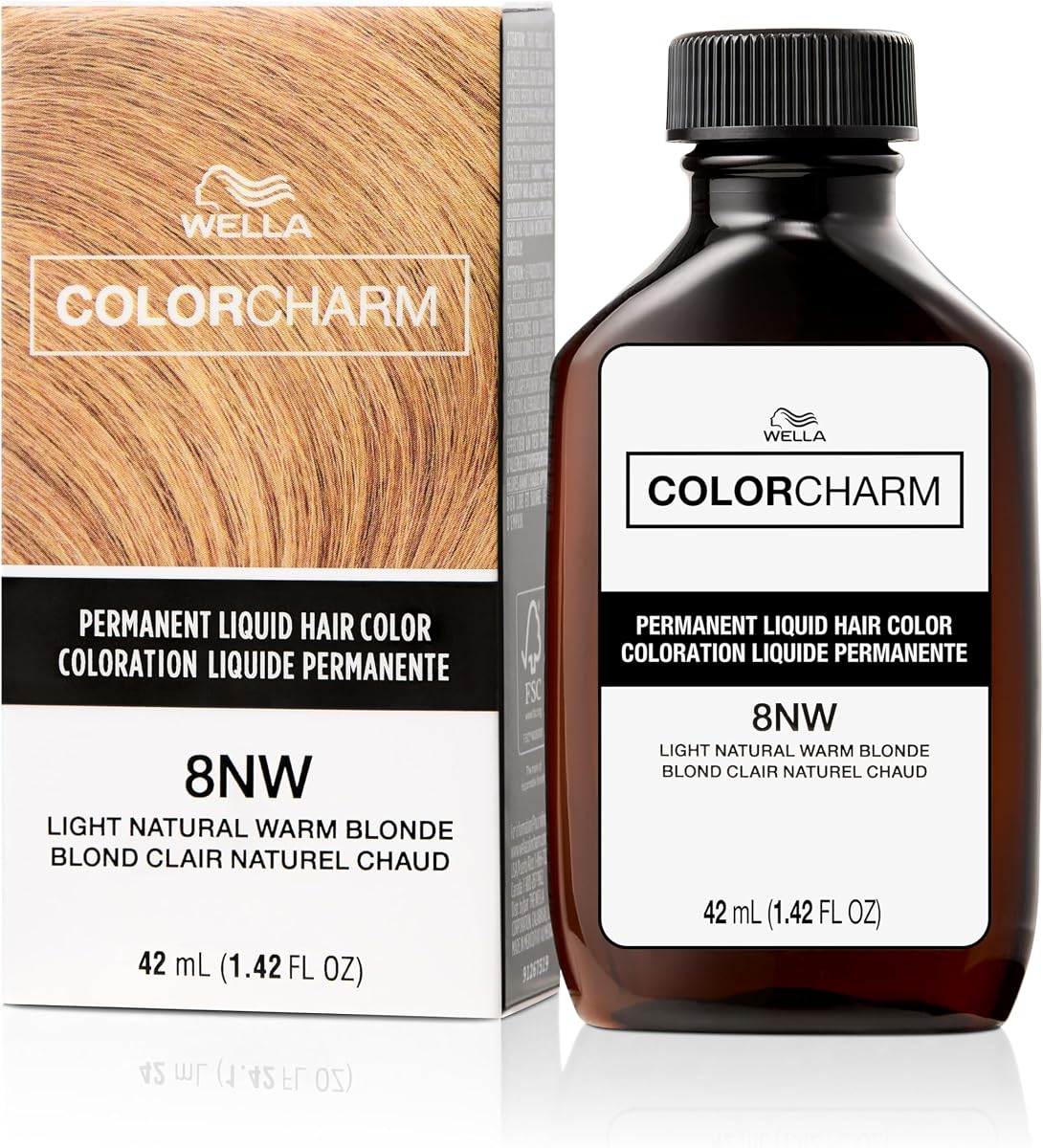 COLORCHARM Color líquido permanente para el cabello | Cobertura de canas Rubio claro natural