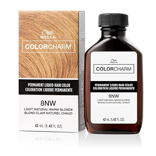WELLA Color Charm - Tinte líquido permanente para el cabello para cobertura de canas, rubio claro natural