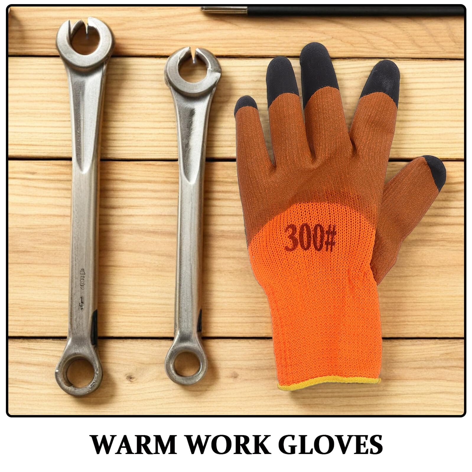 Guantes Térmicos de Trabajo para Hombre y Mujer, 10 Pares, Resistentes al Frío Forro Polar, Protección Aislante y Refuerzo en Punta, para Exteriores, Construcción, Jardinería