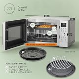 Panasonic NN-CD58RSEPG Friggitrice ad Aria e Forno a Microonde Combinato 4in1 da 27 L, Inverter da 1000W, Grill da 1300W, Convezione, Airfryer, 19 Programmi Automatici, Manopola, Acciaio Inossidabile - 6