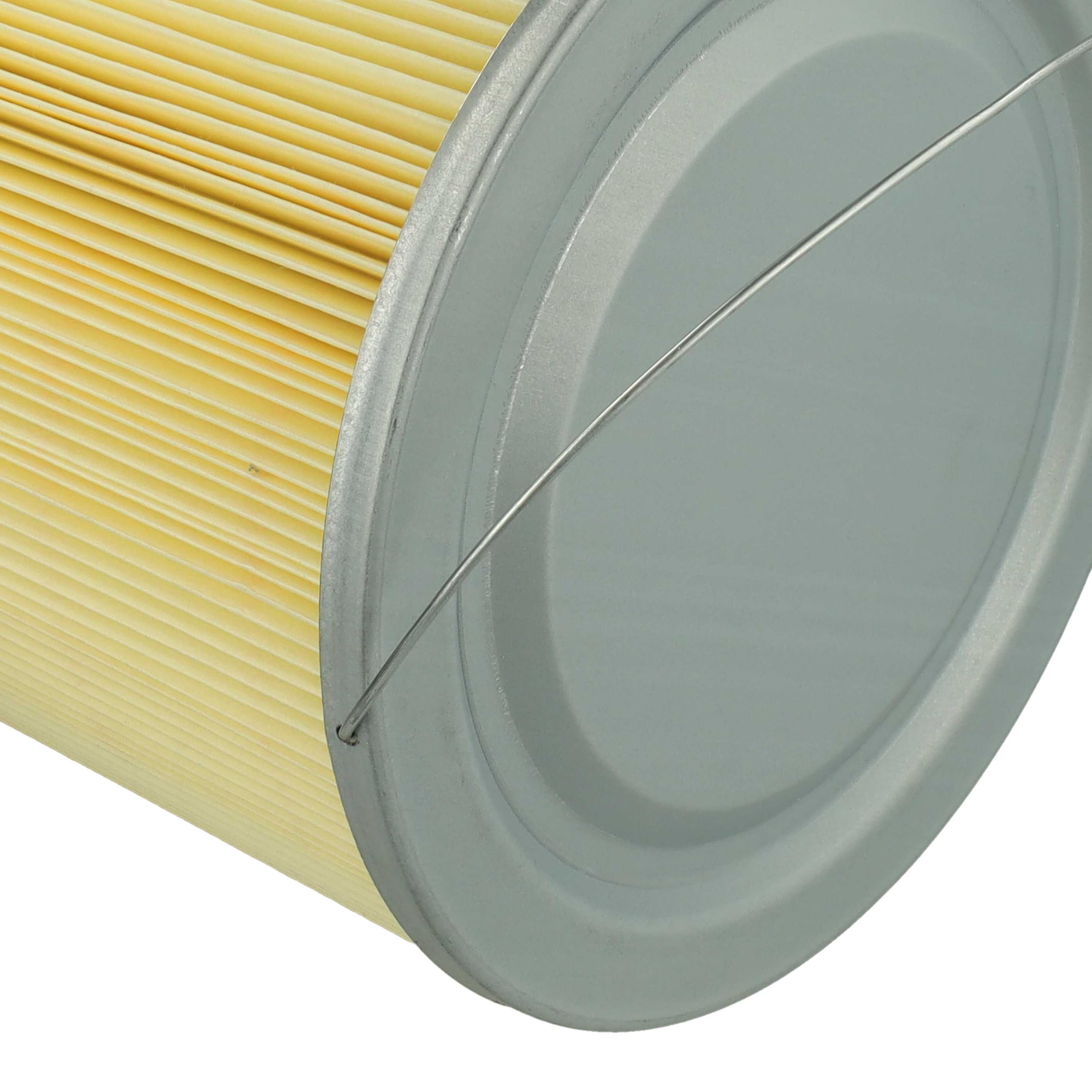 vhbw 4x Filtro plisado reemplaza Rowenta ZR70 para aspiradora - amarillo naranja lavable
