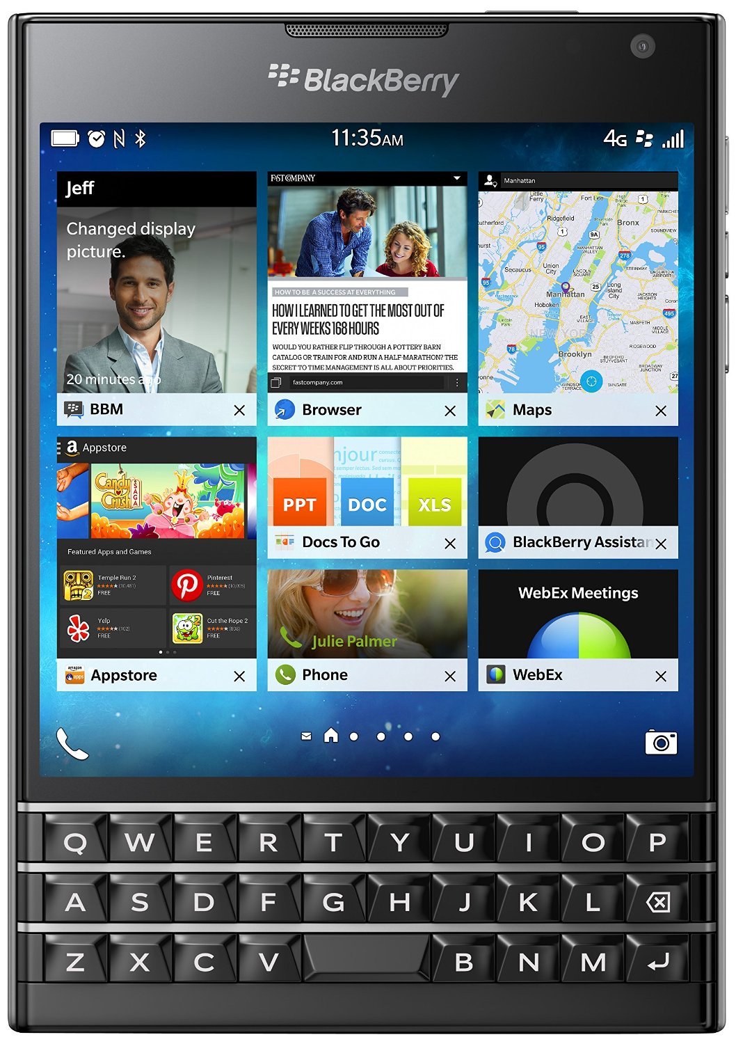 Passport Blackberry 4.5-Inch Unlocked Smartphone - Black