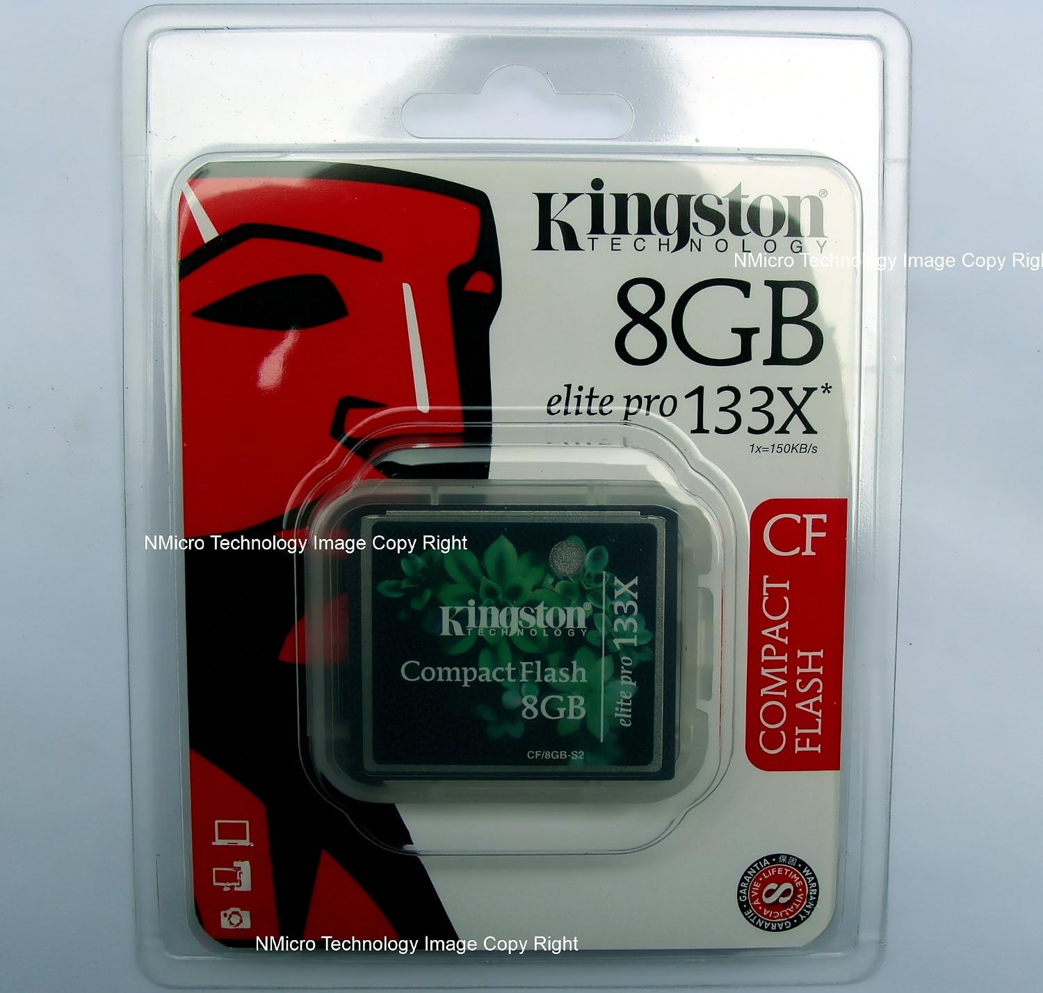 Kingston Elite Pro 8 GB 133x CompactFlash Memory Card CF/8GB-S2