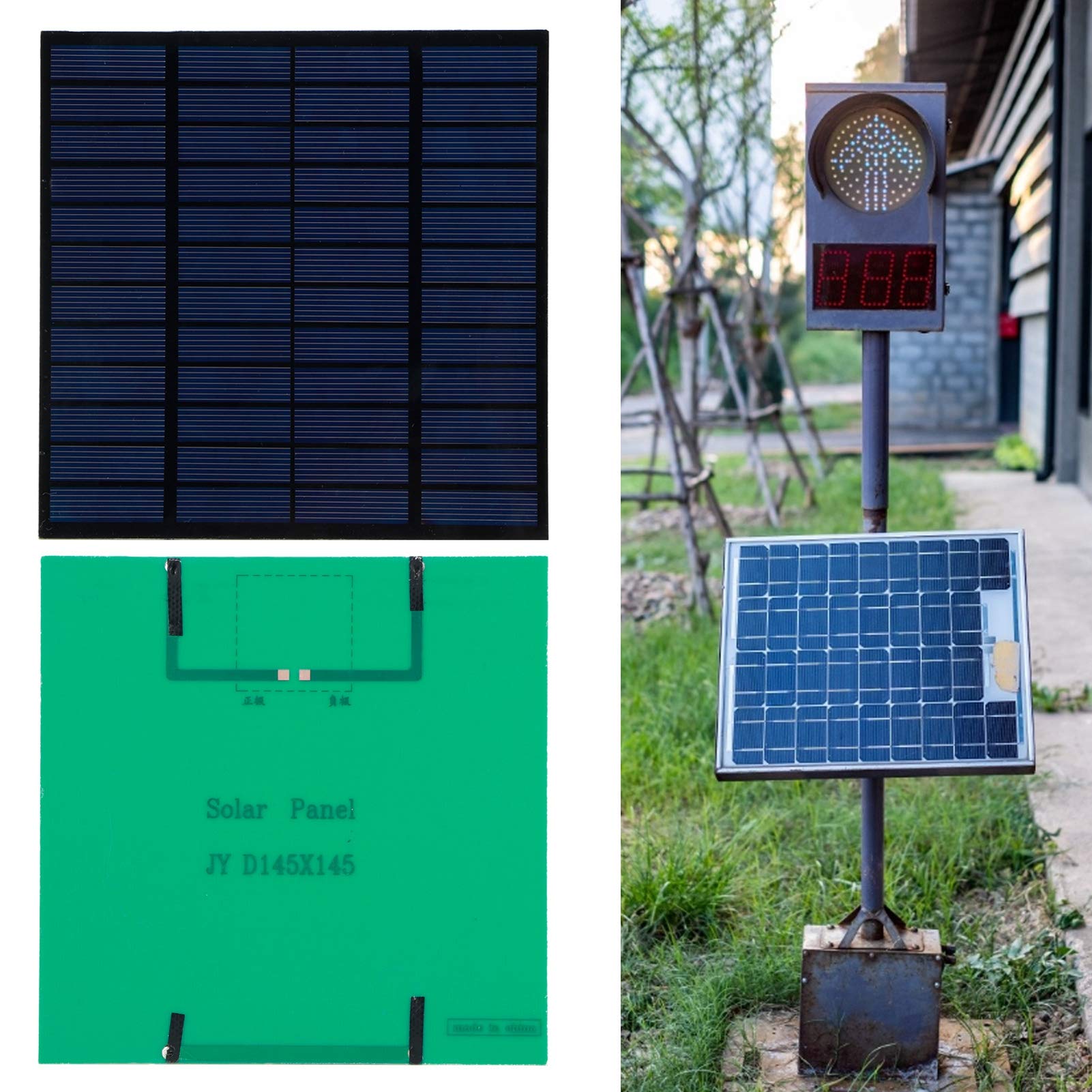 Panel Słoneczny Panel Słoneczny z Polikrystalicznego Krzemu do ładowarki Akumulatorów Projekt Naukowy DIY, Panel Słoneczny 3W 12V