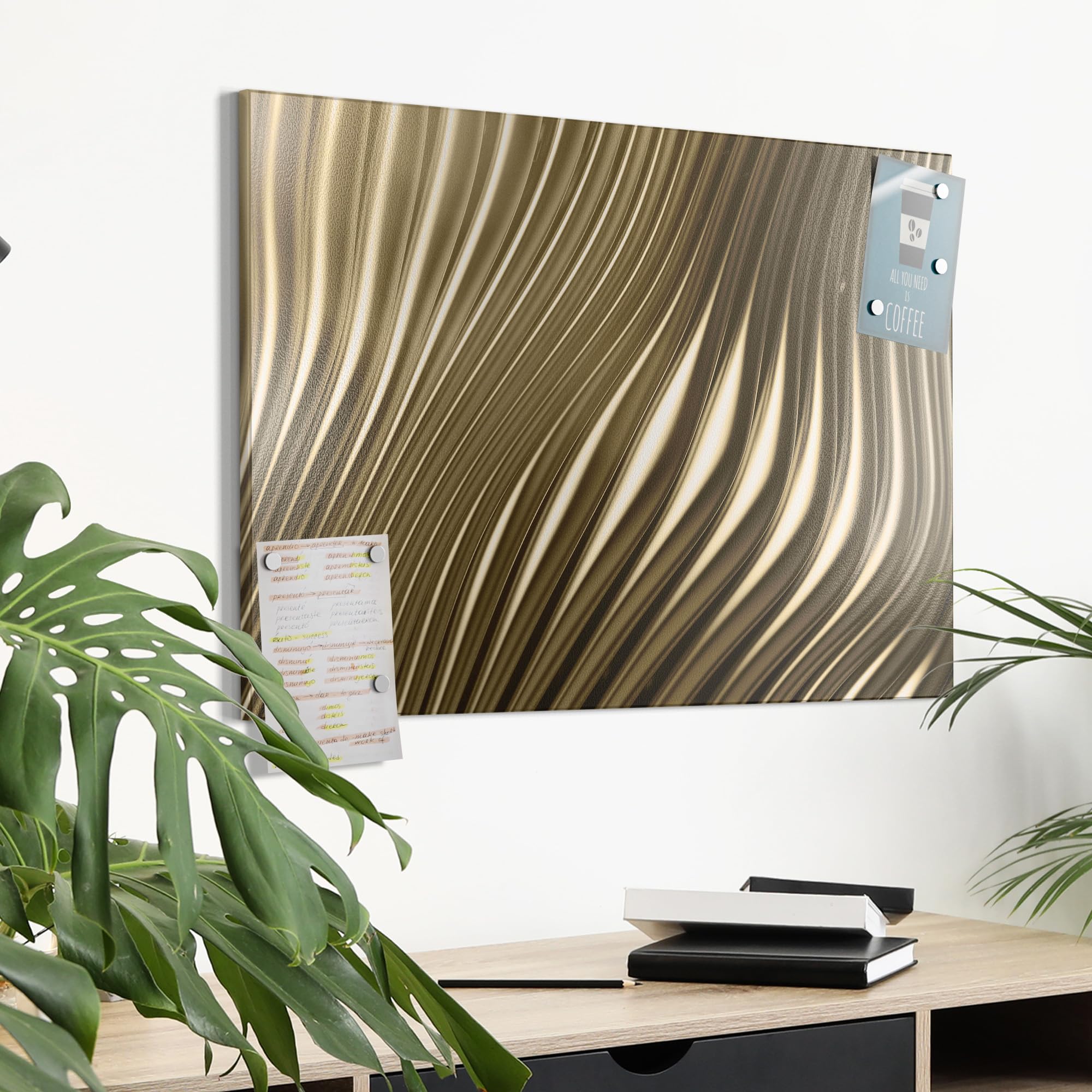 DEQORI Magnettafel 'Winterstrand Stille', Metall Whiteboard für alle DEQORI Magnettafel 'Winterstrand Stille', Metall Whiteboard für alle