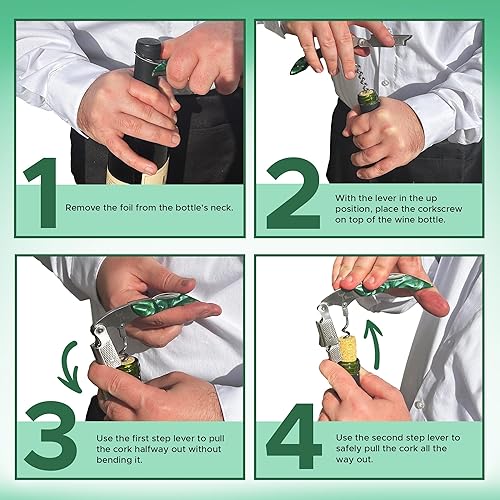 Miniatura 9 de Wino Wine Key! - Abridor de vino sacacorchos de sumiller profesional