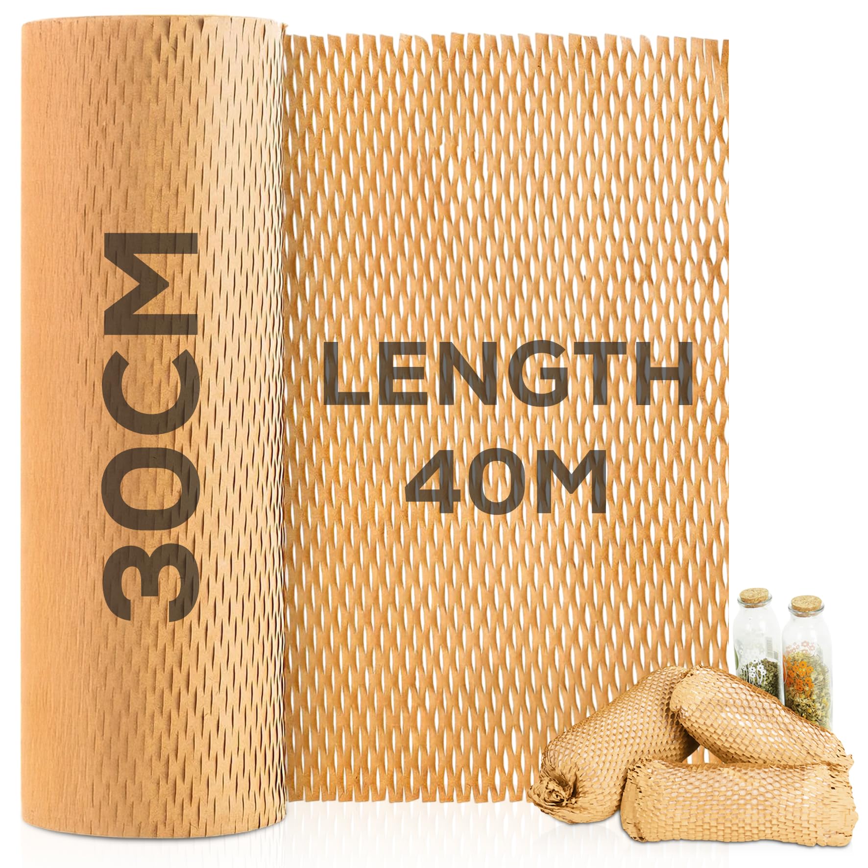 BoxDirect® Honeycomb Packaging Paper Roll 30CM x 40M