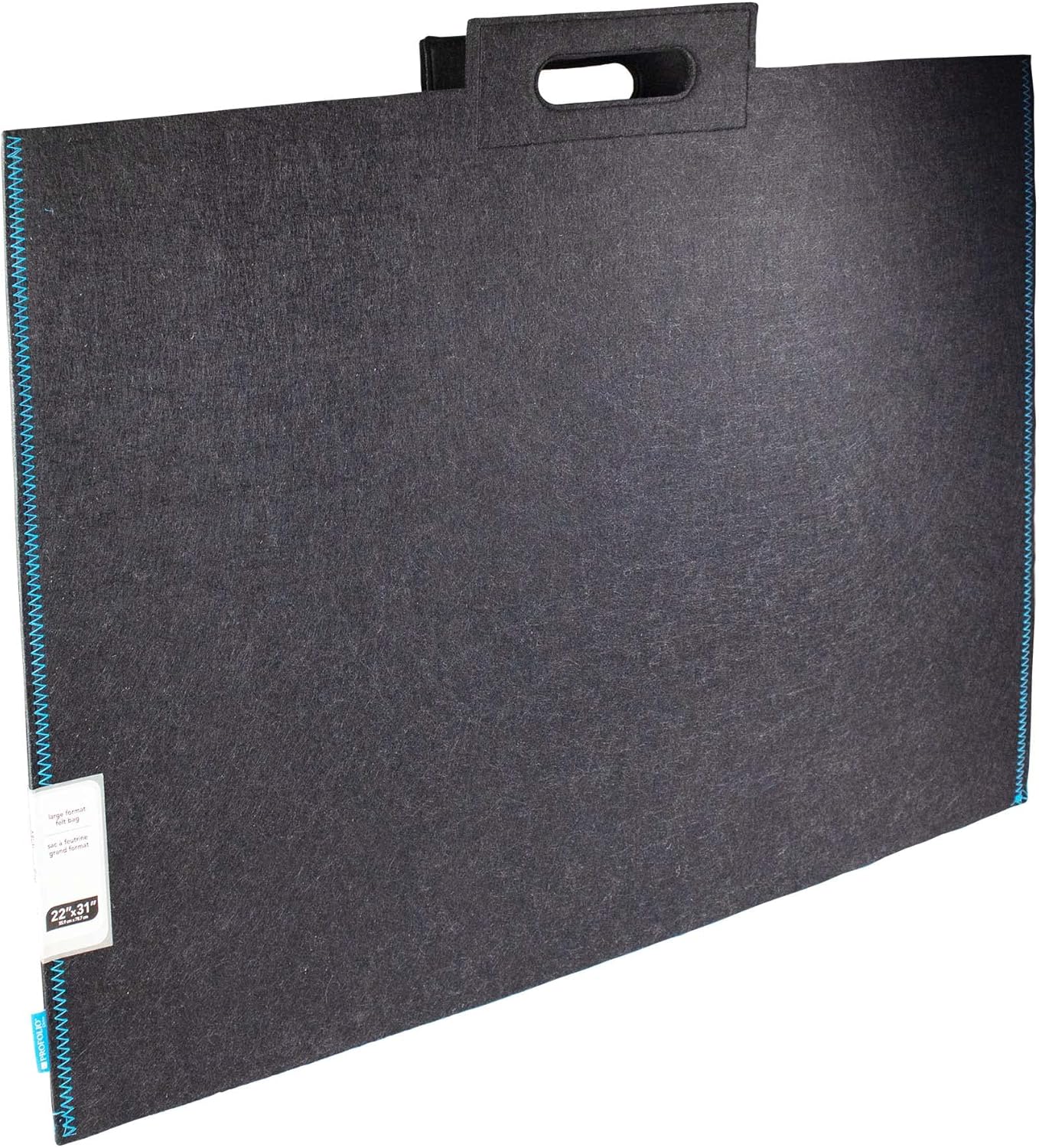 Itoya Midtown Large Format Artwork Carrier Bag, 23x31, Black/Blue