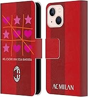 Vista 165 de Head Case Designs Funda de piel con licencia oficial de AC Milan Dream Big Children compatible con Apple iPhone 13 Mini